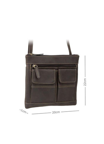 Женская кожаная сумка 18608/A Slim Bag Oil Brown (18608 OIL BRN) Visconti (322200291)