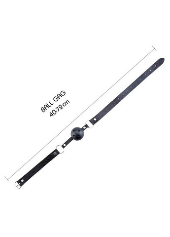 Регульований кляп з перфорованою кулькою Discretion чорний Alive (356511923)