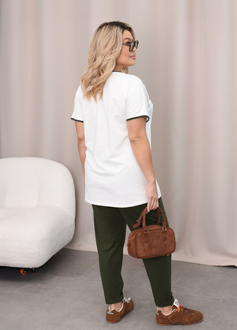 Костюм жіночий літній з куліру оверсайз (футболка + штани) No Brand (336390374)