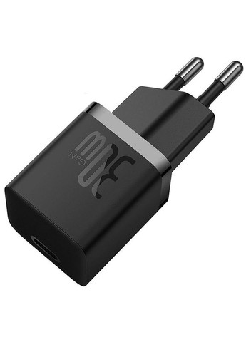 Зарядний пристрій GaN5 Fast Charger (mini) 30W (1USB C) + кабель Type C to Type C (P10110902) Чорний Baseus (372164356)