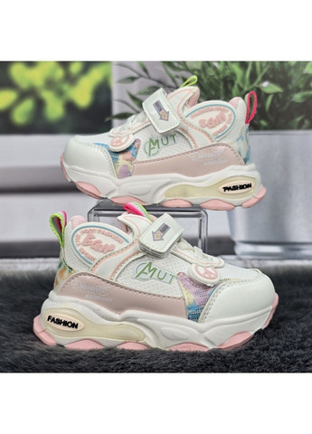 Белые демисезонные кроссовки детские для девочки Paliament