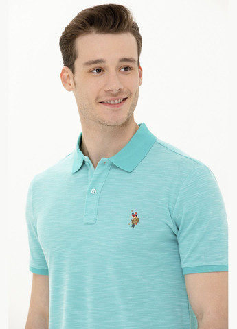 Мятная футболка поло u.s. polo assn. мужское U.S. Polo Assn.