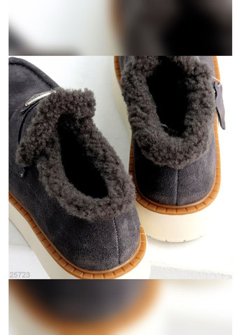 Натуральні утеплені лофери No Brand (366036650)