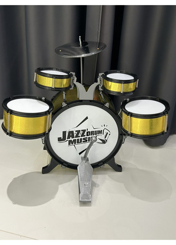 Барабанна установка 5 барабанів з паличками та стільчиком (5888) No Brand (371647001)