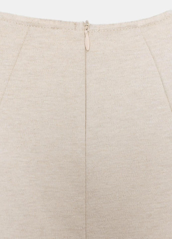 Песочное платье Zara однотонное