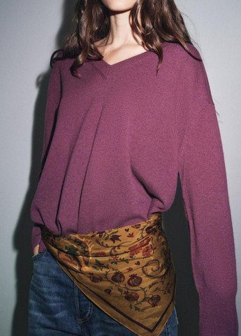 Фіолетовий демісезонний светр Zara