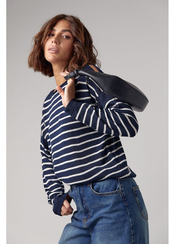 Жіночий смугастий лонгслів No Brand (351851076)