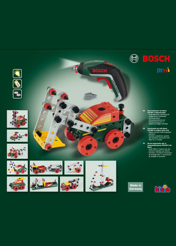 Игрушечный набор строителя MultiTech из 107 строительных элементов 8497 (9028) Bosch (263433518)
