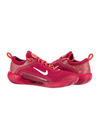 Бордові осінні жіночі кросівки zoom court nxt cly бордовий Nike