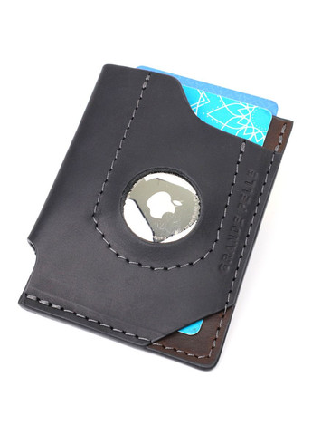 Интересный картхолдер с держателем для Apple AirTag из натуральной кожи 11608 Grande Pelle (362418419)