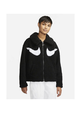 Чорна куртка жіноча sportswear swoosh black Nike