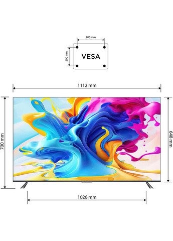 Телевизор 50C645 TCL (306528085)