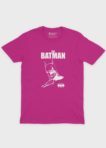 Рожева демісезонна футболка для хлопчика з принтом супергероя - бетмен (ts001-1-fuxj-006-003-009-b) Modno