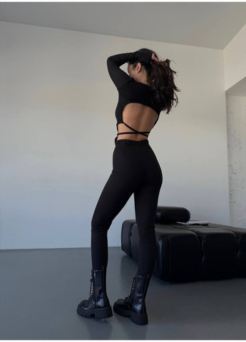 Женский комплект из топа и лосин в рубчик. MonCher (357233640)