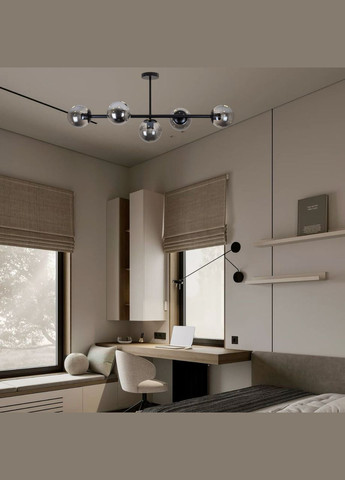 Потолочная современная люстра "Modern Luxe" (52-9906-5 BK+BK) No Brand (370071835)