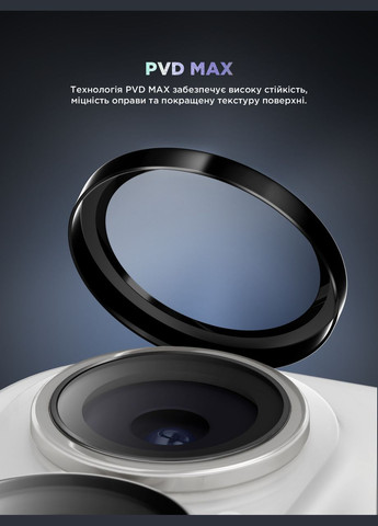 Захисне скло для камери Supreme BI для iPhone 16/16 Plus Black (ARM79425) ArmorStandart (327885757)