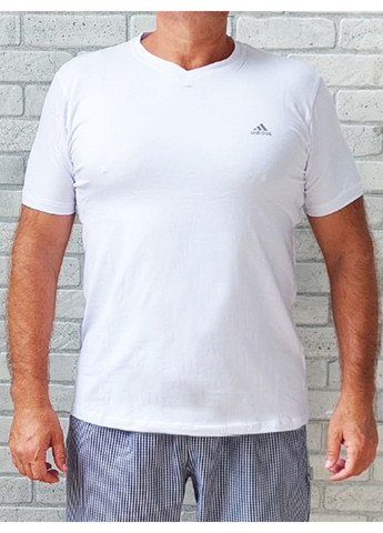 Біла чоловіча літня футболка біла No Brand