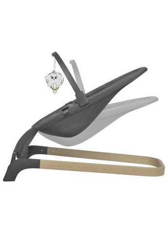 Крісло-гойдалка (LO-JUNE AIR GREY GRAPHITE) Lionelo шезлонг June air grey graphite (370018664)