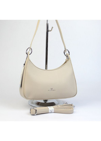 Сумка багет жіноча бежева маленька молодіжна модна на плече Alex&Mia (354182791)