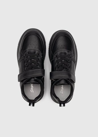 Чорні кеди для хлопчика t492-3a (2000989899266d)(sn) shop (2000989899266) Stepln