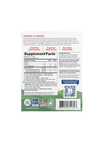 Nordic Omega-3 - 36 Рыбок Nordic Naturals (378618001)