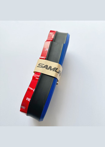 Универсальная губа бампера 2,5 м Черная с синим кантом No Brand (315717156)