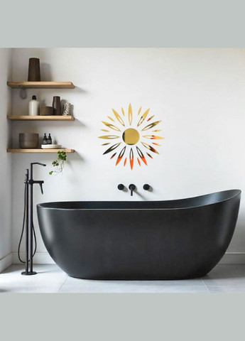 Зеркальный декор акриловый самоклеющийся золото, 25шт(D) SW-00002522 Sticker Wall (341283945)