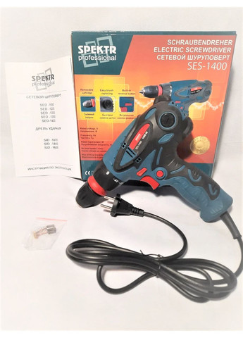 Шуруповерт мережевий Spektr professional 1400 Вт Ses (364120393)