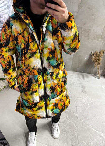 Комбинированная зимняя зимняя куртка с капюшоном No Brand