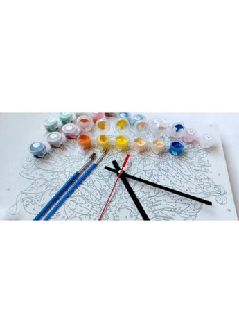 Годинник-картина за номерами "Мандарин", 30х30 см ArtStory (318020679)