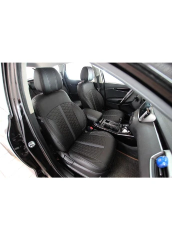 Авточохли Kia Sorento III 2014-2017 USA (5 місць) Екошкіри (Чохли в салон) EMC-ELEGANT EMC ELEGANT (398179112)