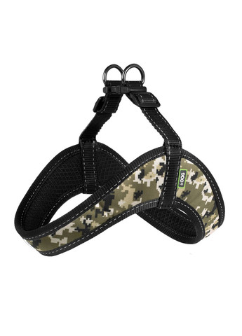 Шлея Comfort "Military Pixel" охоплення грудної клітки 33-39 см XS (2100103289017) Hi Dog (320761050)