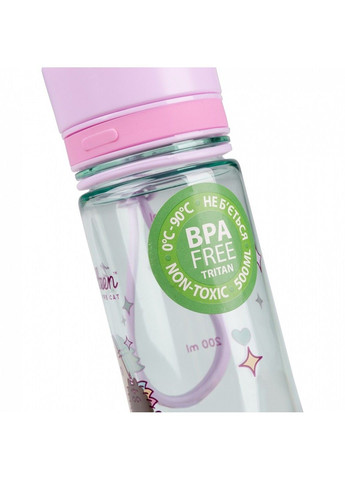 Бутылочка для воды 400 с трубочкой Pusheen 708178 Yes (293516906)