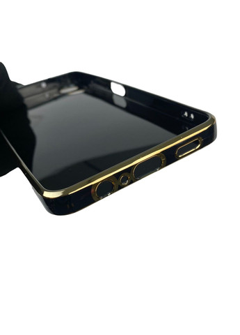 Чохол для Galaxy A06 (SM-A065) з кільцем MagSafe із золотою окантовкою на самсунг а06 чорний gs1 Samsung (366232080)