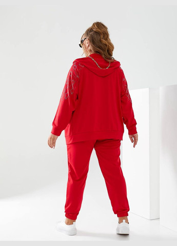 Женский прогулочный костюм цвет красный р.48/50 453783 New Trend (289720130)