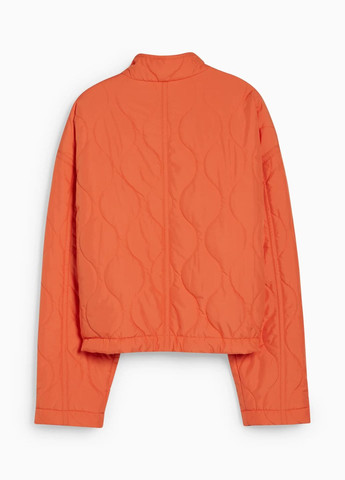 Оранжевая демисезонная стеганая куртка C&A