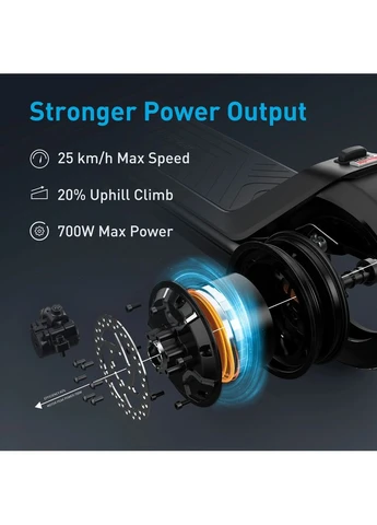 Электросамокат KQi3 Pro Black 9.5", 350(700)W, 10.4Ah, 50km, 25km/h, 20%, App, 20,3 kg NIU (395113798)