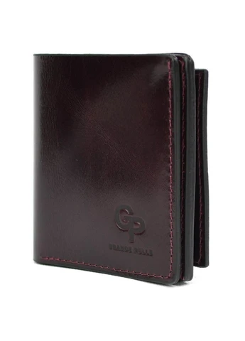 Портмоне Lettera с монетницей, бордовый Алькор 537361 Grande Pelle (322846636)