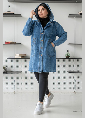 Голубая демисезонная демисезонная джинсовая куртка-ветровка вд-8 MioRichi