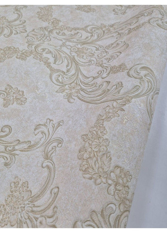 Шпалери вінілові 10.05 × 1.06 м Слов’янські шпалери 895-02, бежеві в спальню, вітальню, коридор, зал Слов'янські шпалери (340275471)