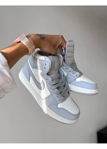 КРОССОВКИ ЖЕНСКИЕ NIKE AIR JORDAN 1 RETRO HIGH PALE LILAC НАЙК АИР ДЖОРДАН No Brand белые демисезоны (367175533)