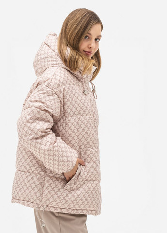 Бежева зимня куртка з капюшоном модель 849790 Nortfolk