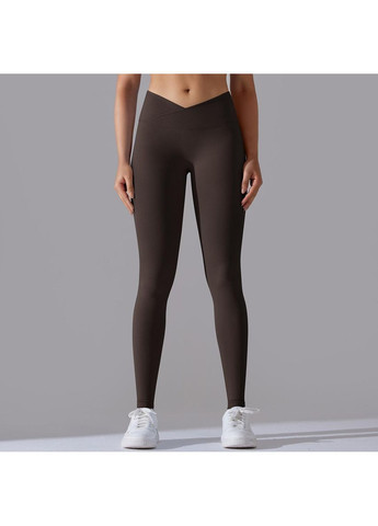 Лосины женские фитнес с эффектом push-up с V-образным поясом No Brand (353302960)