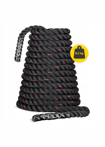 Канат тренировочный Battle Rope 12 м для кроссфита Black () 4FIZJO P-5907739312259 (324264766)