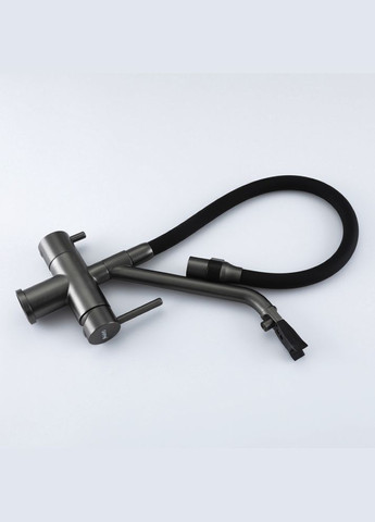 Смеситель для кухни с подключением фильтра G439889, оружейная сталь. GAPPO (275335400)