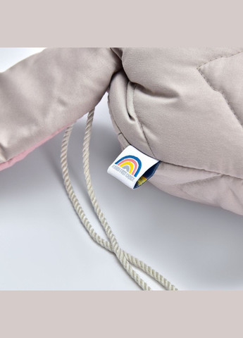 Рюкзак Зайчик - игрушка и практичный рюкзачок для детей PAPAELLA 32x37 см серый/пудра IDEIA (337097457)