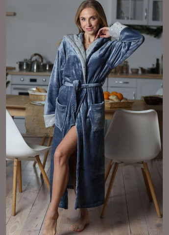 Халат с капюшоном Мягкий уютный Шарпей No Brand (315429372)