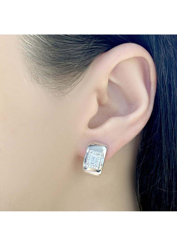 Срібні сережки з фіанітами (2032014) Silver Breeze (317354934)