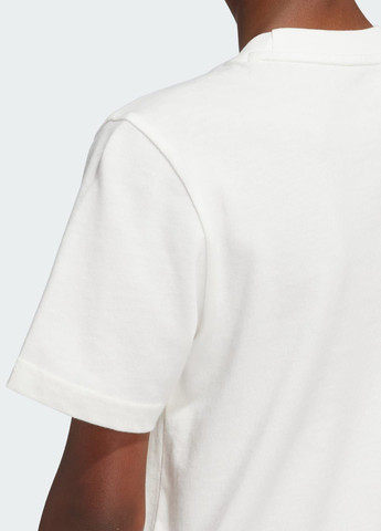 Белая демисезонная футболка kids adidas