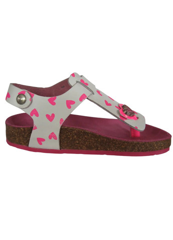 Белые босоножки сандалии для девочки 132981 белый с розовым Agatha Ruiz de la Prada